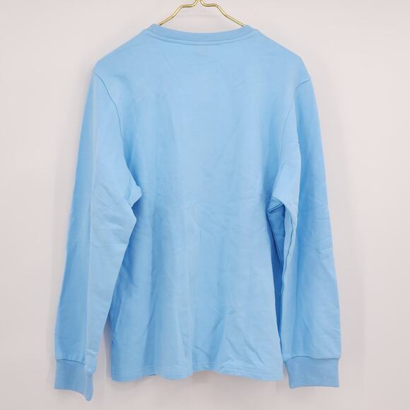 Bibisama Oni Girl "Eat my shorts" Sweatshirt Light Blue Size Large NWT - Picture 5 of 6